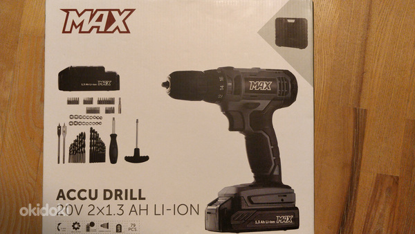 Akutrell Max 20V Li-Ion, 79 tarvikut