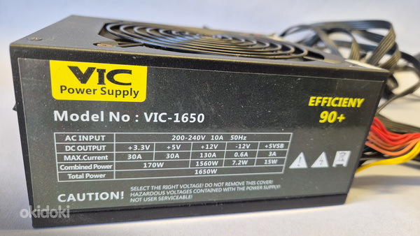Toiteplokk (PSU) VIC-1650, Yorjim LY-1800K, Zumax ZU-1850W