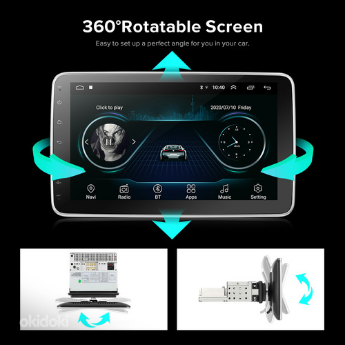 1din Android CarPlaymp3 mp5 Android 10- 11- 12 - 13 GPS (foto #9)