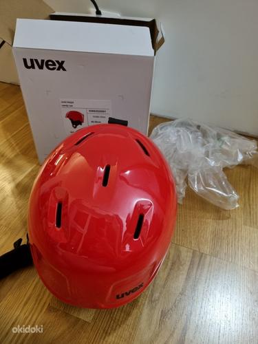 Новый! Лыжный шлем детский Uvex Heyya 46-50 см, красный (фото #2)