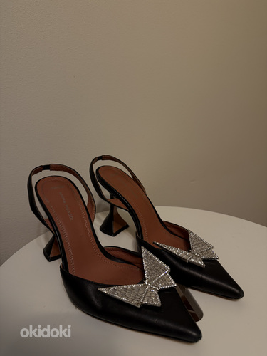 Amina Muaddi AWGE Pheonix Sling Black