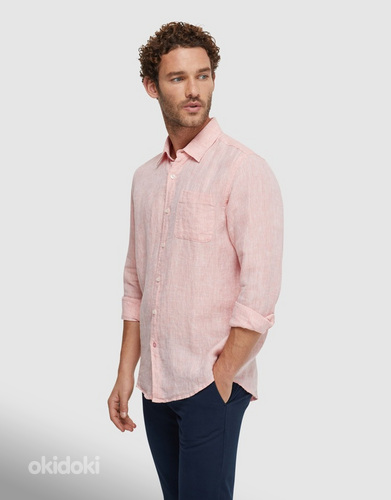 Ted Baker Remark Linen Shirt roosa