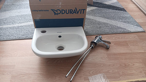 Valamu (Duravit) 36×27 cm ja segisti (Gustavsberg Nordic)) (1 фото из 5)