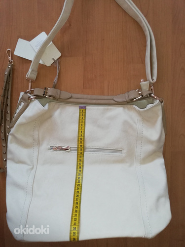 Новая кремовая белая сумка (фото #8)