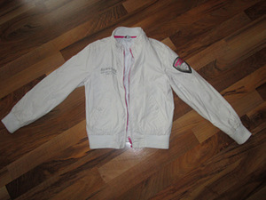 Valge k/s jope 128cm (116-122-134cm) (1 foto / 2)