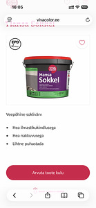 Kivivärv / soklivärv Hansa Sokkel RR32 (tumepruun) 9L (5 foto / 7)