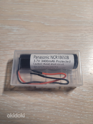 Li-ion аккумулятор Panasonic NCR18650B 3400mAh с защитой НОВ