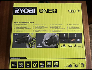 RYOBI ONE+ RDD18-1C20S, 2 AH, новая (2 фото из 3)