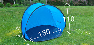 Rannatelk Pop-up süsteemiga, pop-up süsteemiga telk (1 foto / 3)