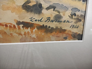 Eesti kunst. Karl Burman Vanem (1882–1965) akvarell 1944a