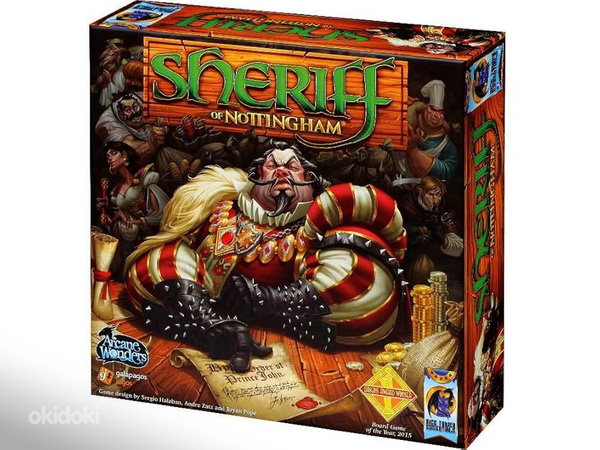 Неиспользованная настольная игра "Sheriff of Nottingham"