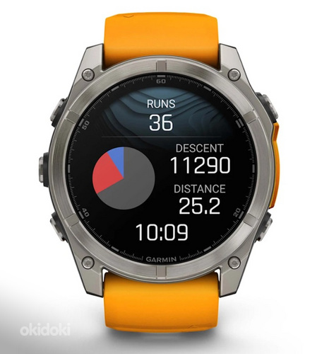 GARMIN Fenix 8 51 mm, AMOLED, Sapphire Titanium