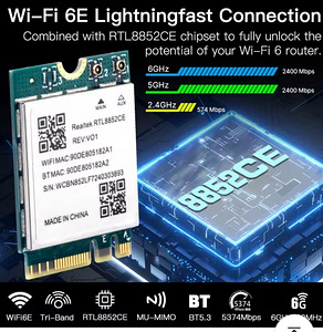 Wi-Fi 6E card adapter M.2 + Bluetooth (2 foto / 4)