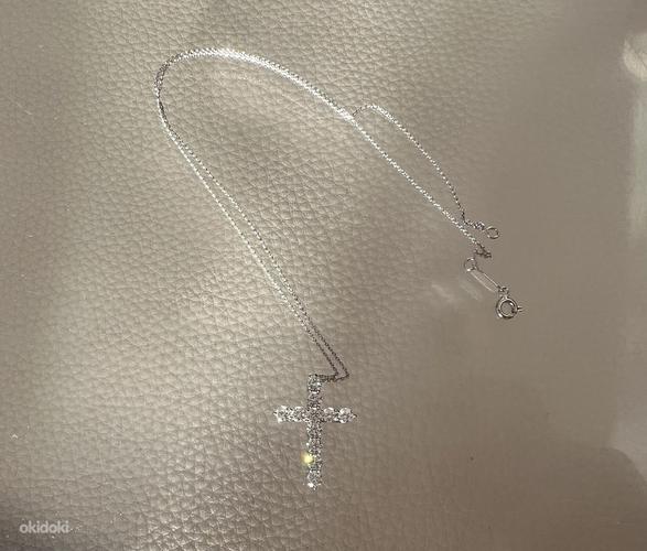 Золотой Крестик в стиле ( Tiffany & Co ) 1,48 carat (фото #3)