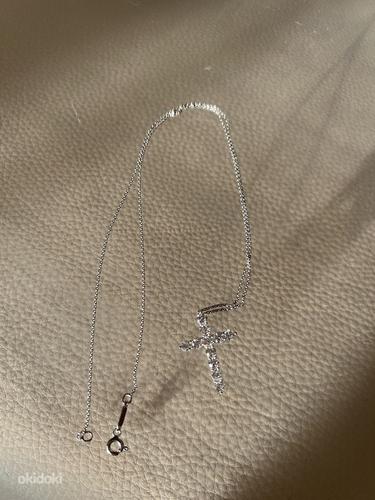 Золотой Крестик в стиле ( Tiffany & Co ) 1,48 carat (фото #6)