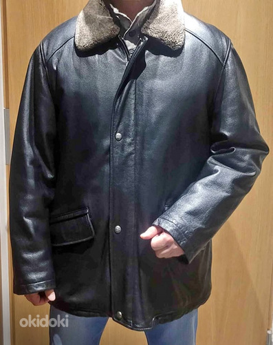 Натуральная кожаная куртка PETROFF GOLD размер L / XL