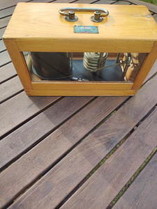 Антикварный барограф, завод "Gidromet Instruments", Рига. (5 фото из 9)