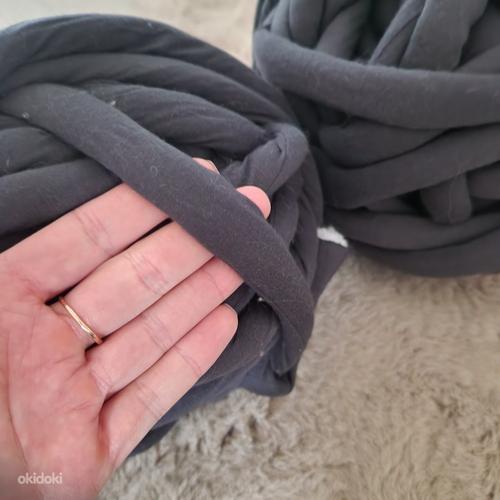 Пряжа, гигантская лента, ручное вязание (фото #1)
