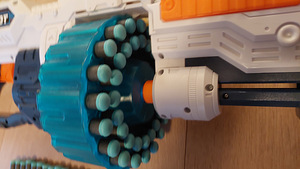 Nerf mängurelv Zuru X-Shot pöörleva trummeliga,kaasa 80 kuul (3 foto / 8)