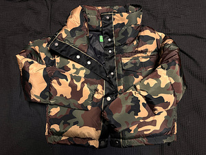 Benetton down feather puffer jacket oversize xs (1 foto / 3)