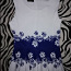Uus ilus valge-sinisega kleit s/m suurusele (foto #3)