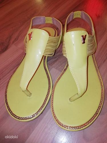 Стильные желтые сандалии, 37 (фото #2)