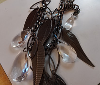 Vintage kaulakoru koboltti ja isoja muovi Helmiä