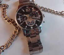 Miesten rannekello ja kaulakoru ja rannekoru