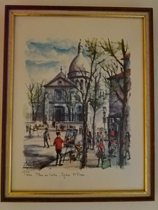 ÖJYVÄRI MAALAUS PARIISIN KAUPUNKI KEVÄT (1 valokuva sivusta 2)