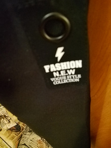 Emporio musta kangas takki hupulla (5 valokuva sivusta 6)