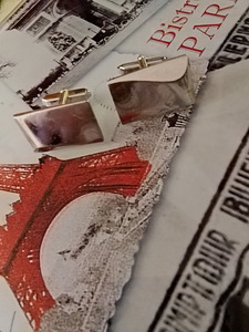 Miesten tyylikkäät juhla kalvosinnapit Lainemainen malli (2 valokuva sivusta 4)