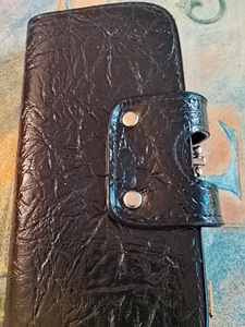 Musta nahka lompakko/käsi laukku (3 valokuva sivusta 9)