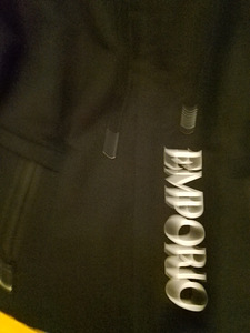 Emporio musta kangas takki uusi (2 valokuva sivusta 6)