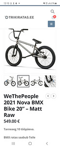BMX WETHEPEOPLE RAW (1 фото из 3)