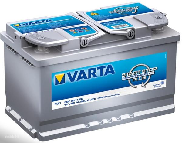 Автомобильный аккумулятор Varta 80 AH 800 A (фото #1)