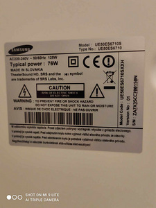 Samsung UE50ES6719S с разбитым экраном (3 фото из 4)