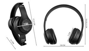 Juhtmeta kokkupandavad bluetooth-kõrvaklapid P5069 (5 foto / 10)
