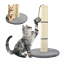 Столб - когтеточка для кота с игрушкой 45 см серый (P7932) (фото #5)