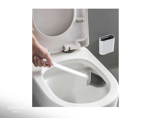 Silikona tualetes birste balta (P19362) (foto #3)