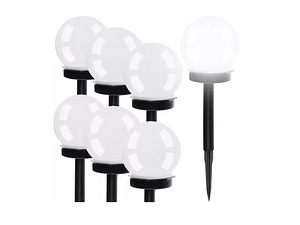 Dārza lampa ar saules bateriju LED komplekts 6 gab. P23562 (3 foto no 10)