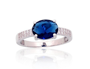 Sudraba gredzens #2101978(PRh-Gr)_CZ+CZ-B (1 foto no 2)