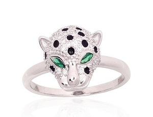 Sudraba gredzens #2101932(PRh-Gr)_CZ+CZ-G+ML-BK (1 foto no 2)