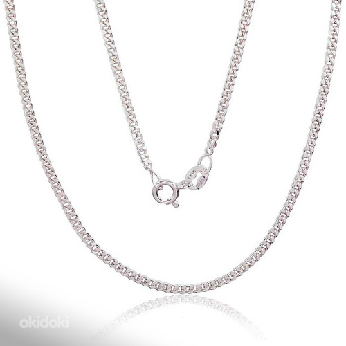 Sudraba ķēdīte Kartjē 2 mm, dimantu apstrādājums #2400137