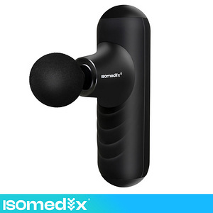 Mini masāžas pistole 4 uzgaļi melna (P27311) (5 foto no 10)