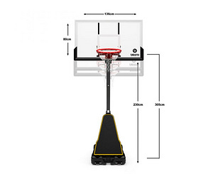 Mobilais basketbola statīvs Bilaro Orlando BL61106G (2 foto no 10)