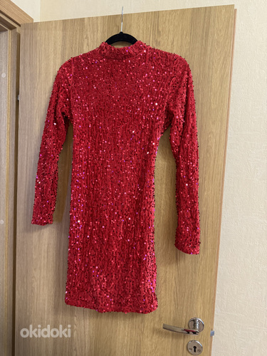 Красное платье S (фото #1)