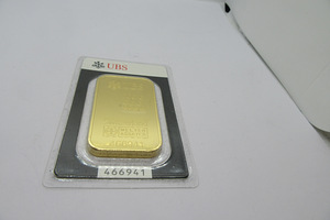 999,9 kuldplaat UBS kuld 100-grammi (1 foto / 6)