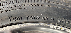 Honda 17" диски + резина (4 фото из 10)