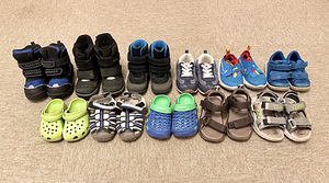 SUUR komplekt laste jalanõusid s 21–22 | ECCO, Nike, Zara (1 foto / 3)
