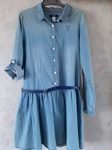Красивое джинсовое платье Okaidi s. 140